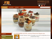 Tablet Screenshot of patisserie-jouval.com